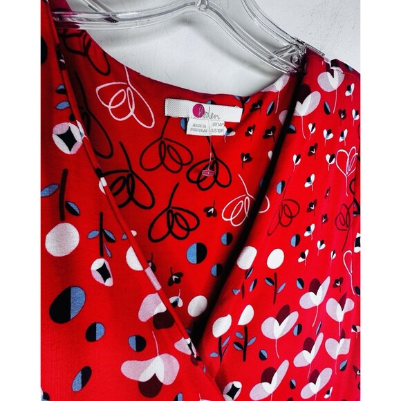 Boden Womens Lily Jersey Maxi Dress Red Pop Peony Meadow Size US 10P UK 14P Soft - Picture 4 of 10